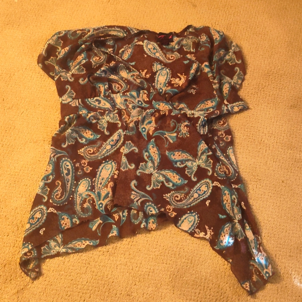 Torrid paisley dress shirt